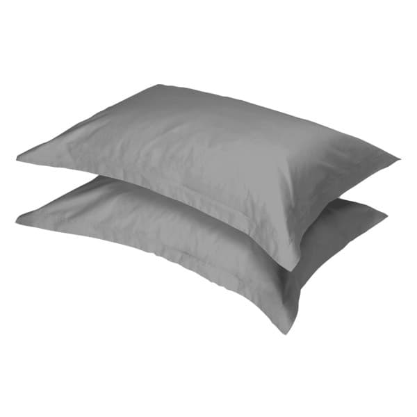Oxford Grey 300tc Egyptian Cotton Pillowcase Pair Oxford Grey 300tc Egyptian Cotton Pillowcase Pair
