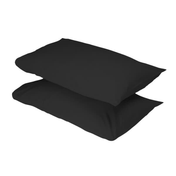 Black 300tc Egyptian Cotton Pillowcase Pair Black 300tc Egyptian Cotton Pillowcase Pair
