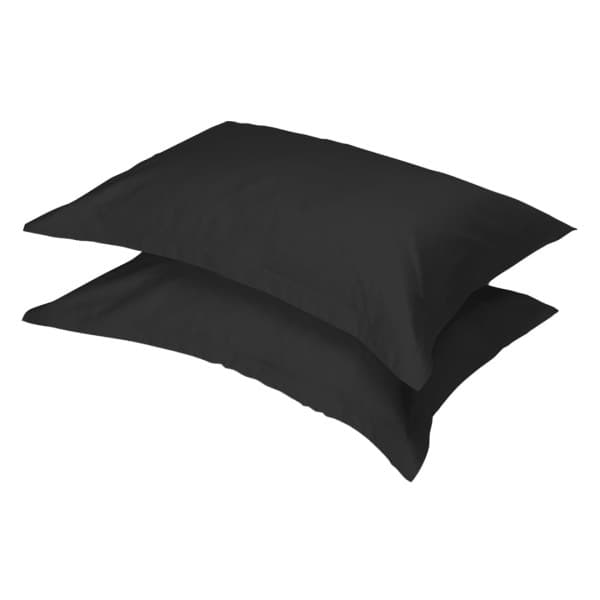 Oxford Black 300tc Egyptian Cotton Pillowcase Pair Oxford Black 300tc Egyptian Cotton Pillowcase Pair