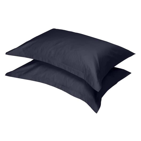 Oxford Midnight Blue 300tc Egyptian Cotton Pillowcase Pair Oxford Midnight Blue 300tc Egyptian Cotton Pillowcase Pair