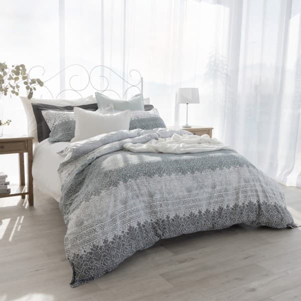 ADITI GREY DUVET COVER SET ADITI GREY DUVET COVER SET