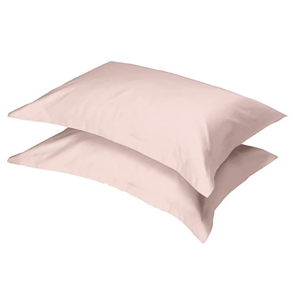 Oxford Peach Cotton 200tc Pillowcase Pair Oxford Peach Cotton 200tc Pillowcase Pair