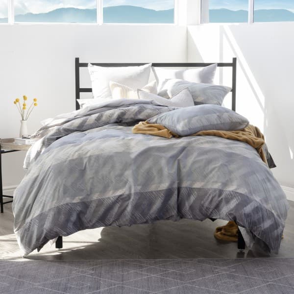 ACE GREY DUVET COVER SET ACE GREY DUVET COVER SET