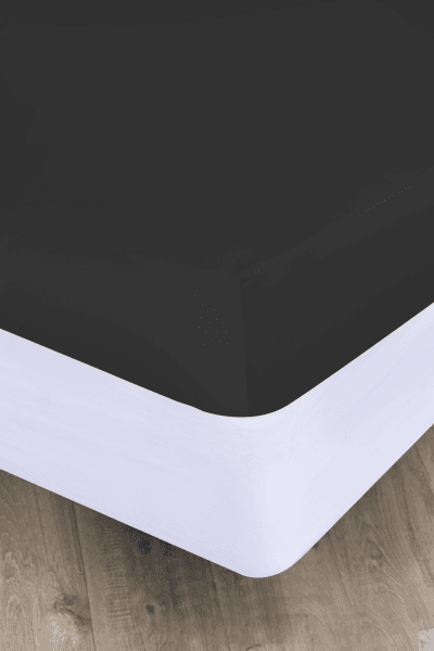 Black 300tc Egyptian Cotton Fitted Sheet Black 300tc Egyptian Cotton Fitted Sheet