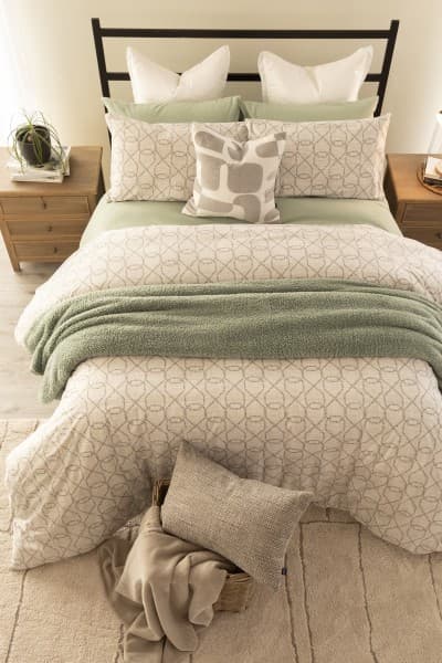 ATTICUS NATURAL DUVET COVER SET ATTICUS NATURAL DUVET COVER SET