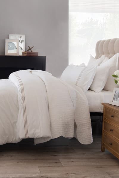 DUSTIN WHITE DUVET COVER SET DUSTIN WHITE DUVET COVER SET