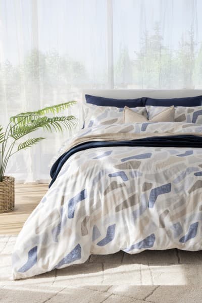 OZZY  BLUE DUVET COVER SET OZZY  BLUE DUVET COVER SET