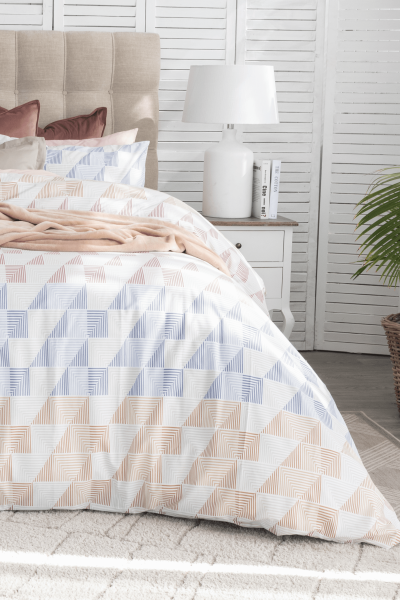 ZINO PEACH DUVET COVER SET ZINO PEACH DUVET COVER SET