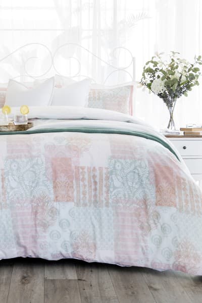 TANA PEACH DUVET COVER SET TANA PEACH DUVET COVER SET
