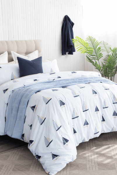 SAILAWAY BLUE DUVET COVER SET SAILAWAY BLUE DUVET COVER SET