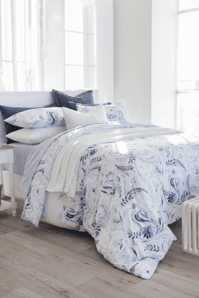MISHA BLUE DUVET COVER SET MISHA BLUE DUVET COVER SET