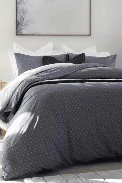 MARTIN GREY DUVET COVER SET MARTIN GREY DUVET COVER SET