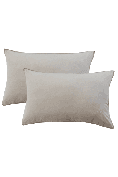 Natural Washed Cotton Pillowcase Pair Natural Washed Cotton Pillowcase Pair
