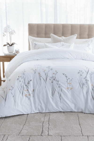GRETCHEN WHITE DUVET COVER SET GRETCHEN WHITE DUVET COVER SET