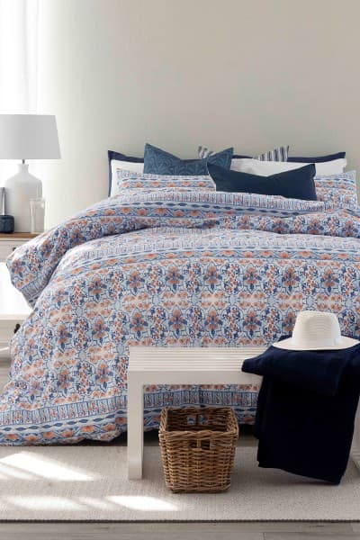 AVANI BLUE DUVET COVER SET AVANI BLUE DUVET COVER SET