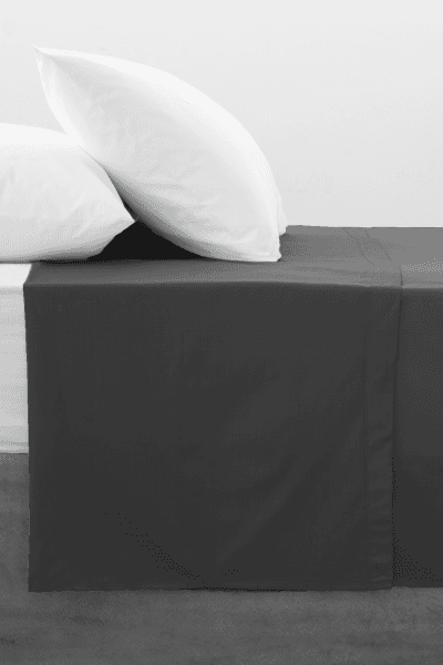 Charcoal Polycotton 144tc Flat Sheet Charcoal Polycotton 144tc Flat Sheet