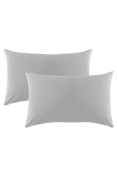 Grey 144tc Polycotton Pillowcase Grey 144tc Polycotton Pillowcase