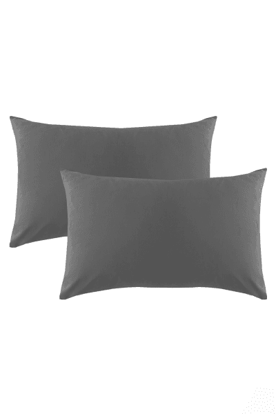 Charcoal 144tc Polycotton Pillowcase Charcoal 144tc Polycotton Pillowcase