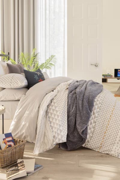 CALLAN GREY DUVET COVER SET CALLAN GREY DUVET COVER SET