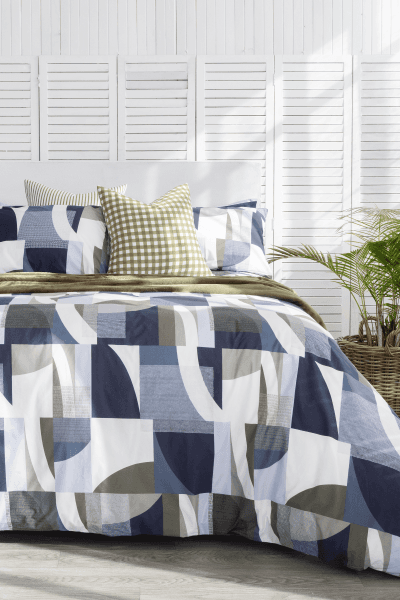 ROWAN MIDNIGHT BLUE DUVET COVER SET ROWAN MIDNIGHT BLUE DUVET COVER SET