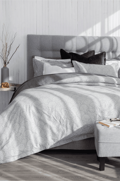 LORRAINE SEAFOAM DUVET COVER SET LORRAINE SEAFOAM DUVET COVER SET