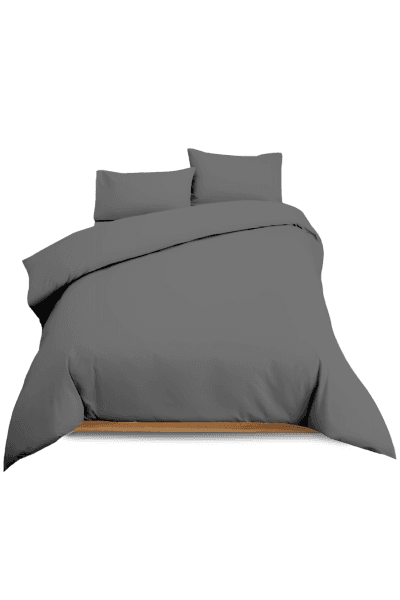 Charcoal Cotton 200tc Duvet Cover Set Charcoal Cotton 200tc Duvet Cover Set