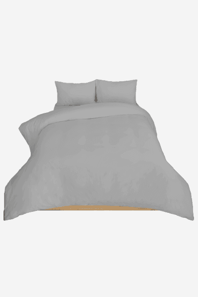 Grey Polycotton 144tc Duvet Cover Set Grey Polycotton 144tc Duvet Cover Set